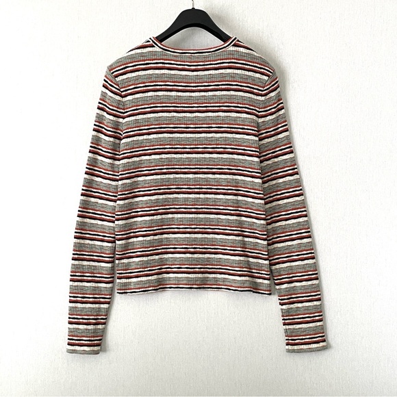 Madewell Button-Sleeve Top in Elsie Stripe - Picture 7 of 11